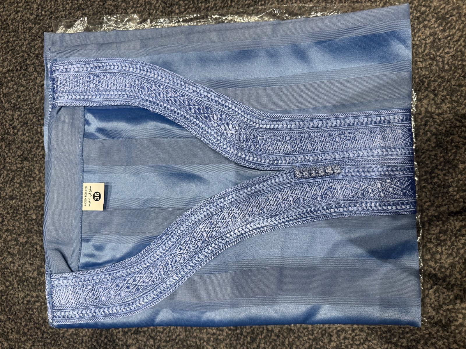 Baby Blue Moroccan Thobe